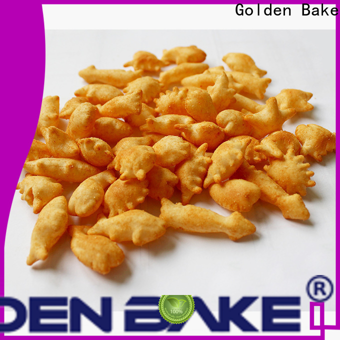 Golden Bake top bakery cookie machine supplier for gold fish biscuit production