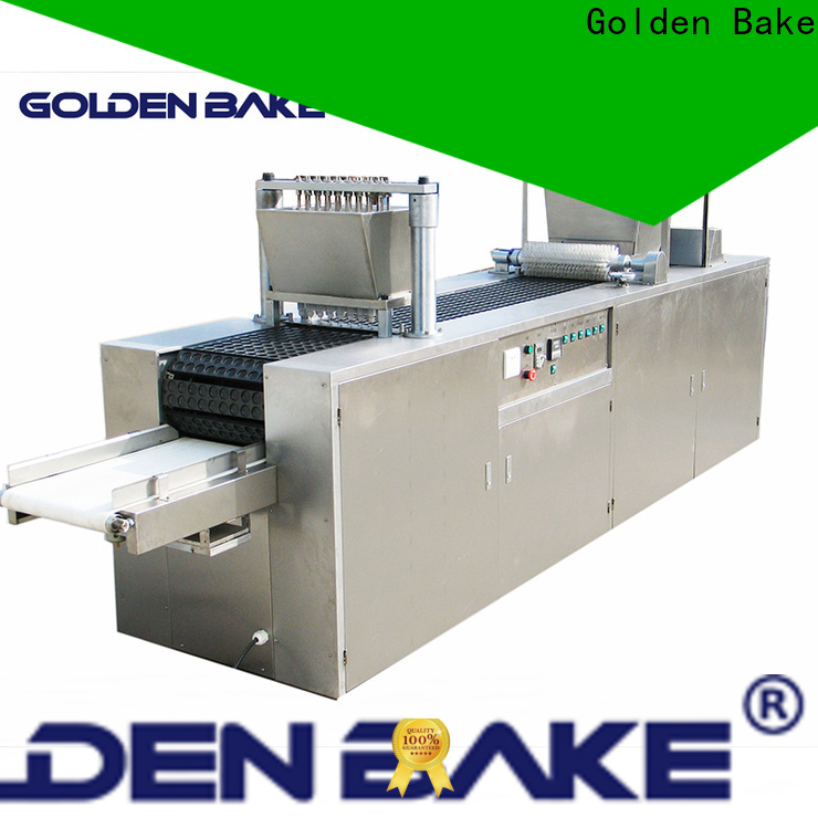 Golden Bake top jam filler machine factory for panda biscuits