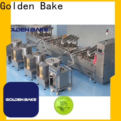 Golden Bake quality biscuit sandwich machine supplier for biscuit manufacturing
