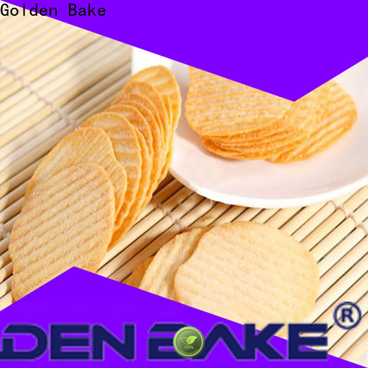 Golden Bake best biscuit production line company for w-shape potato biscuit making
