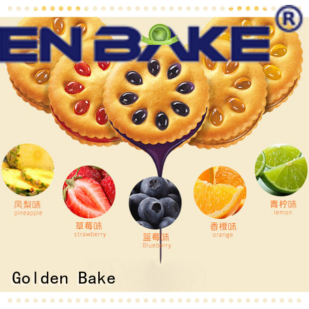 Golden Bake excellent sandwich biscuit machine factory for sanwich biscuit production