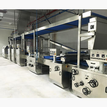 Soft dough overhead conveyor & kibbler soft biscuit production line