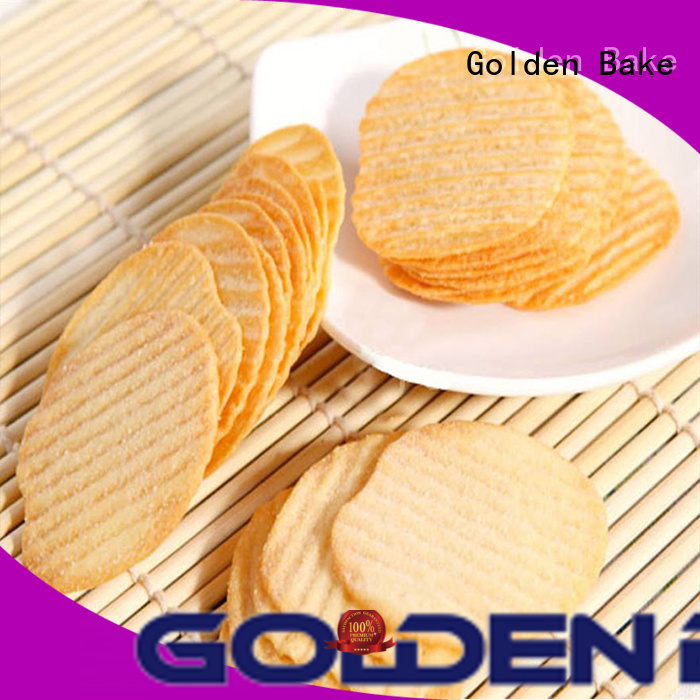 Golden Bake automatic biscuit making plant factory for w-shape potato biscuit making