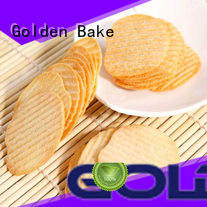 Golden Bake top quality automatic biscuit making plant factory for w-shape potato biscuit making