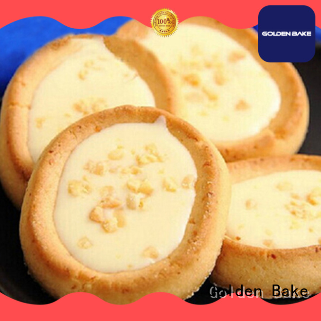 Biscoito dourado do biscoito que faz a fábrica da máquina para a produção do biscoito da galdéria do ovo