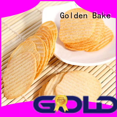 Golden Bake biscuit production line manufacturer for wavy potato crisps chips making