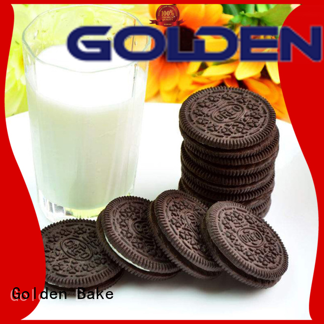 Fabricante de biscoito de máquina de bake dourado para biscoito de sanduíche com sabor chocolate