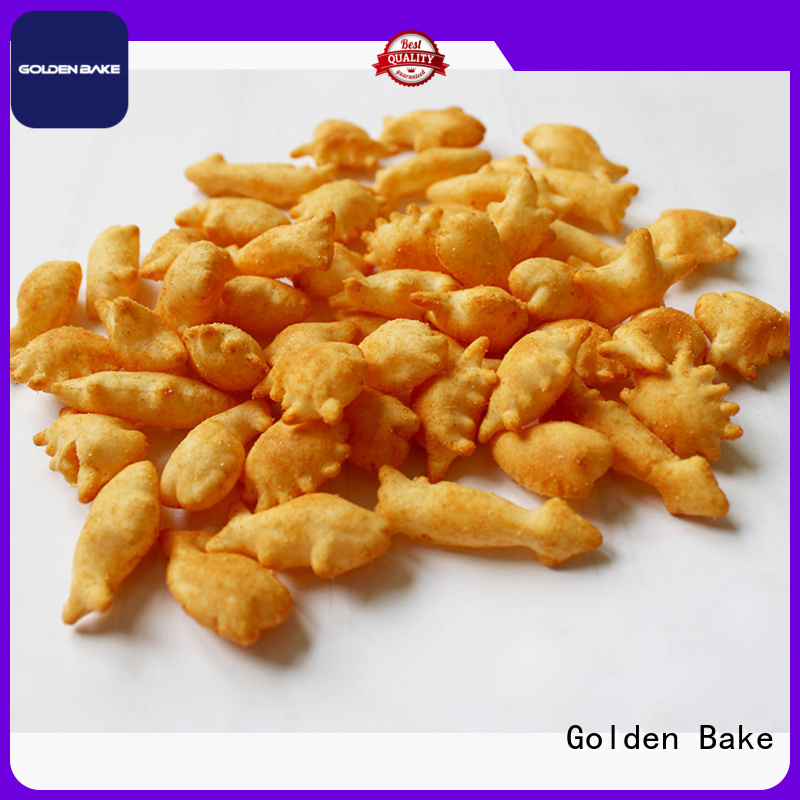 Golden Bake top bakery cookie machine supplier for gold fish biscuit production