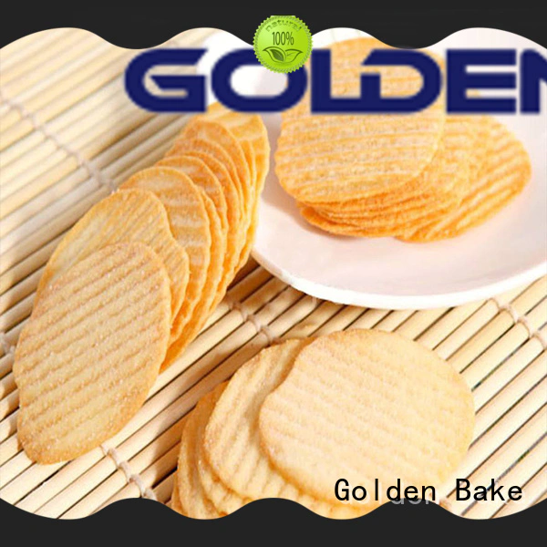 Golden Bake top biscuit production line company for wavy potato crisps chips making