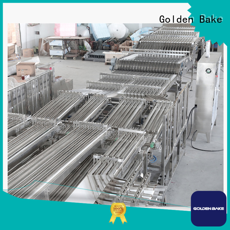 Cookies de bake de cozimento dourados que fazem a fábrica da máquina para o biscoito pós-barro