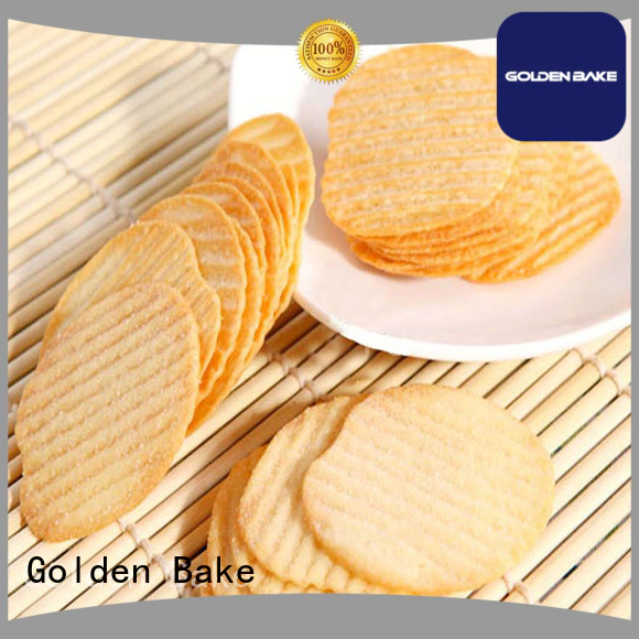Golden Bake automatic biscuit making plant supplier for wavy potato crisps chips making