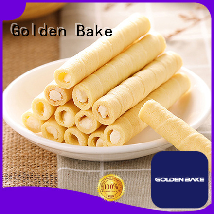 Golden Bake wafer roll machine supplier for egg roll production