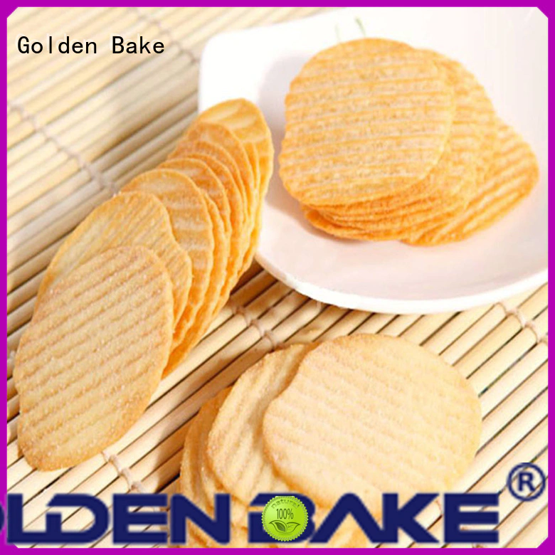Golden Bake automatic biscuit making plant factory for wavy potato crisps chips making