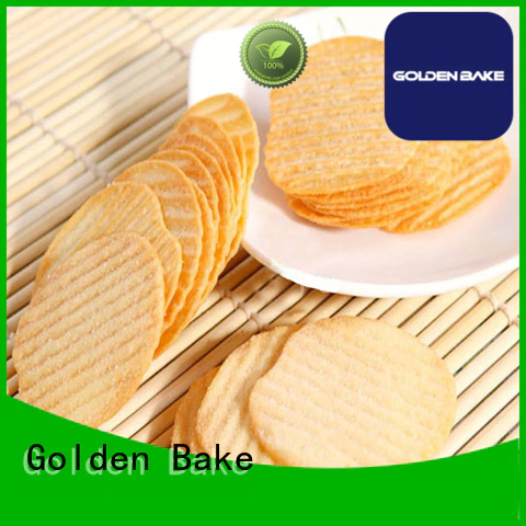 Golden Bake durable automatic biscuit making plant supplier for wavy potato crisps chips making