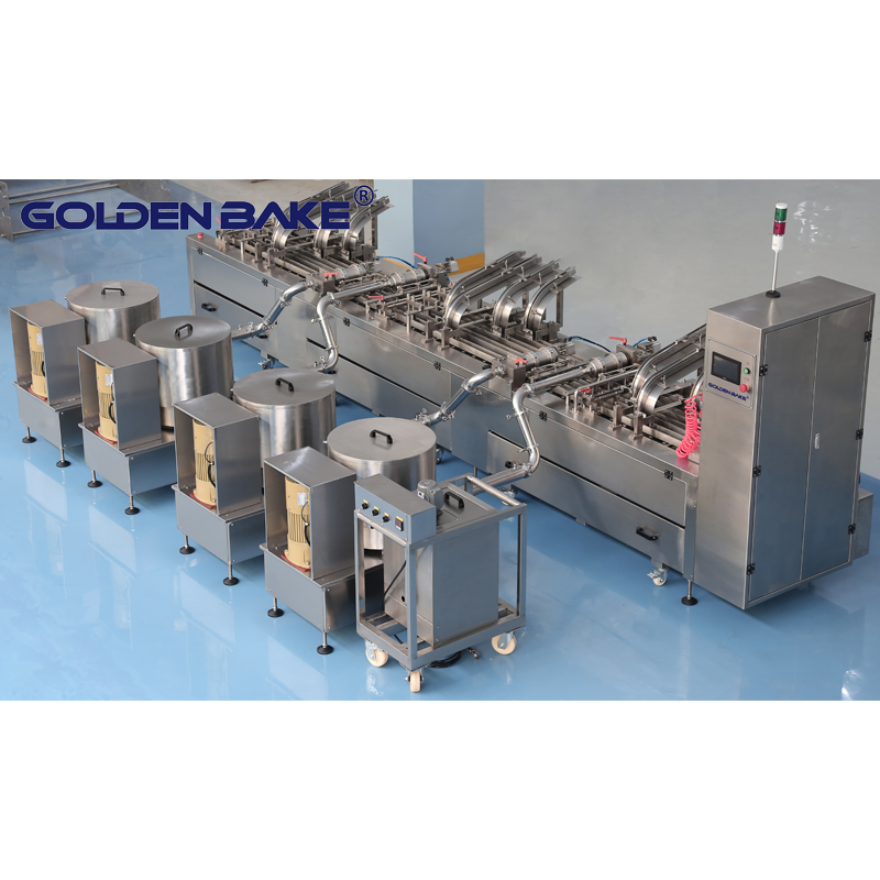 Golden Bake chocolate covering machine vendor for biscuit production line