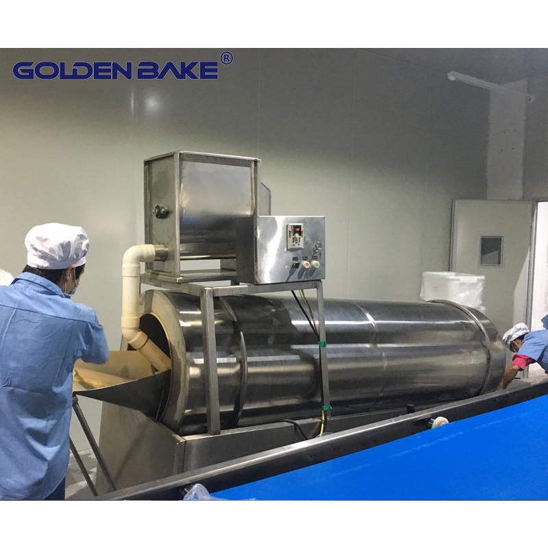 Máquina de mistura em pó para biscoito duro de batata e linha de produção de biscoitos de peixe de ouro