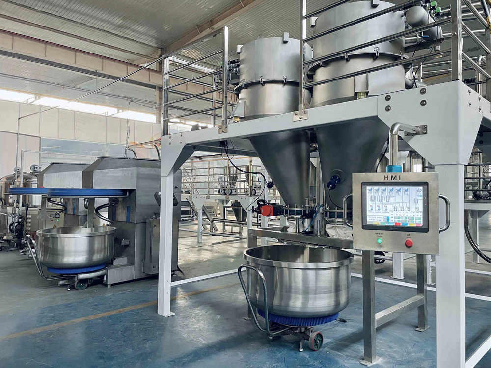 Flour Silo System For Biscuit Production Line, Automatic Dosing System