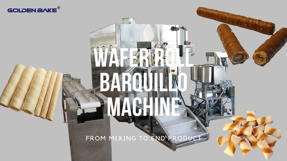 Wafer roll, Barquillo, Egg Roll Making Machine