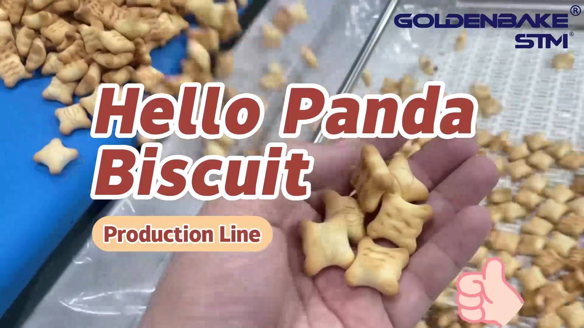 Bear Shape Hello Panda Biscuit Production Line - Turnkey Project