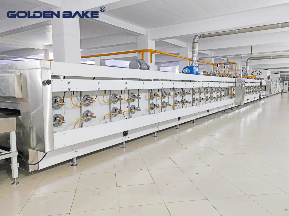 Hybrid gas baking oven industrial biscuit oven