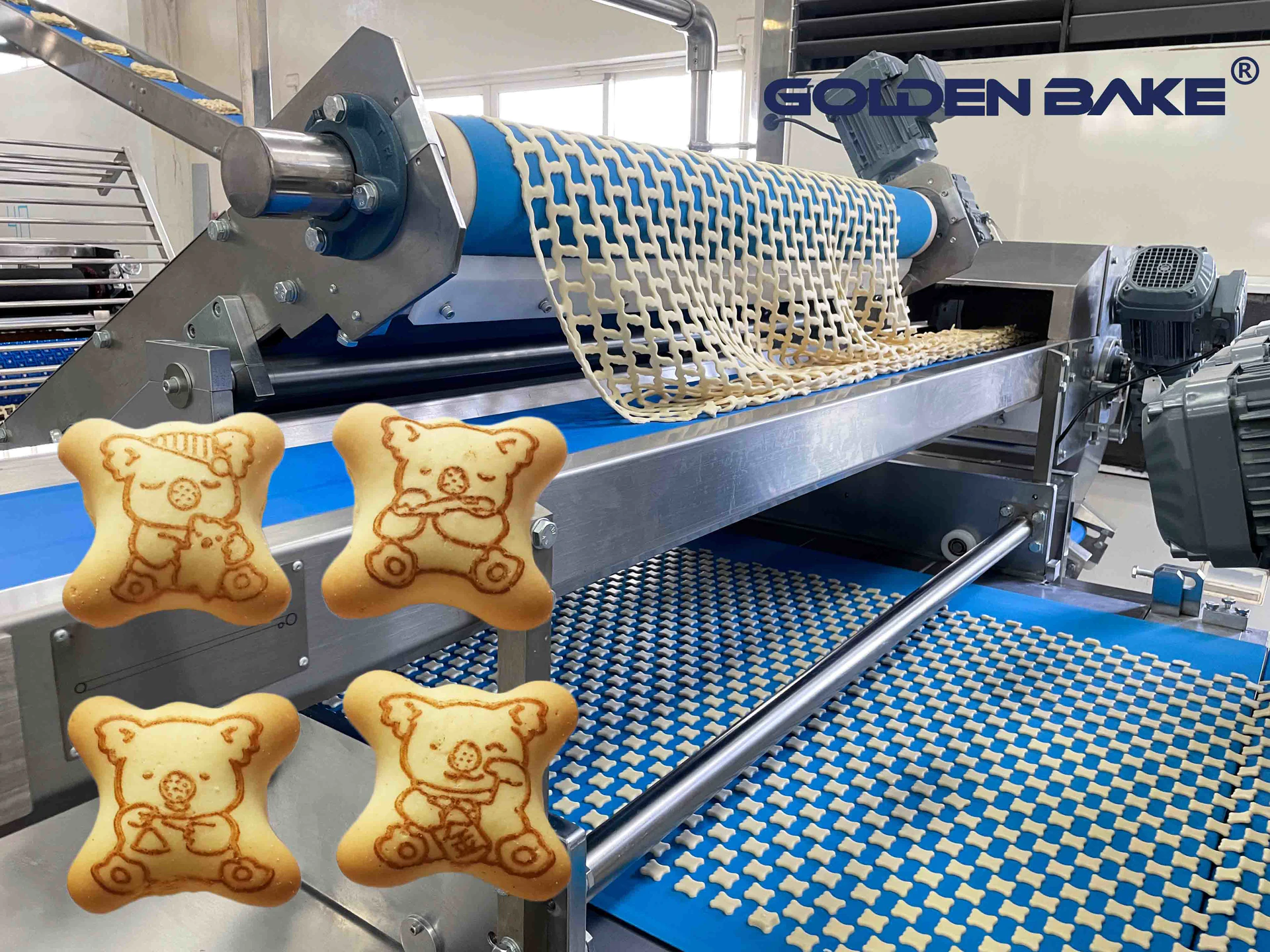 Center Filled Biscuit Production Line For Hello Panda Biscuit - Golden Bake